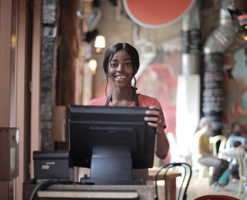 african-american-woman-at-restaurant-register