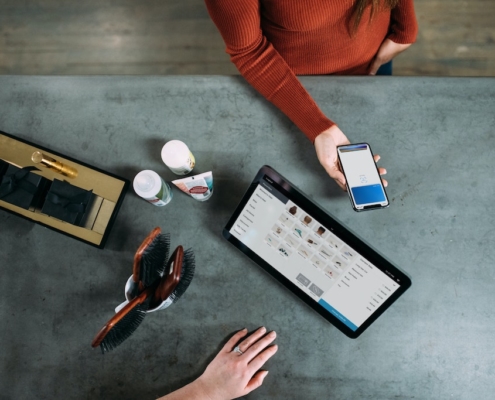 downward-view-of-point-of-sale-system