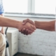 Two people shaking hands
